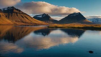 AI generated Breathtaking views of Iceland photo