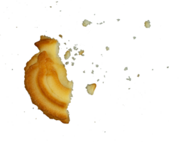 bite of cookie isolated element png