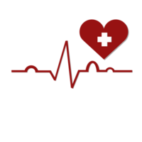 heart and heartbeat cardiogram for anatomy png