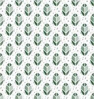 Geometric leaves and dots seamless pattern. Vector illustration for decor, textiles, packaging, invitations, wallpapers, wrapping paper.