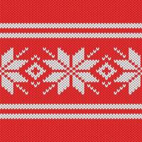 Nordic knitted seamless pattern vector illustration