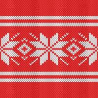 Nordic knitted seamless pattern vector illustration