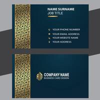 Modern and clean professional business card template vector