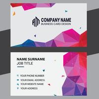 Modern and clean professional business card template vector