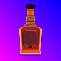 Glass bottle vector