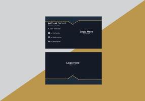 Minimal Business Card. vector