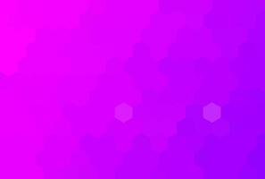 Hexagonal gradient purple pixel background. vector