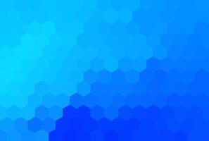 hexagonal degradado azul píxel antecedentes. vector