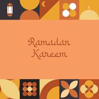Ramadán kareem, islámico saludo tarjeta modelo con Ramadán para fondo de pantalla diseño, cartel, medios de comunicación bandera. vector