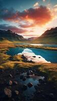 AI generated Breathtaking views of Iceland photo