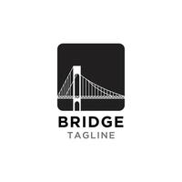 Bridge logo design template vector