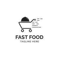 Fast Food logo design template vector