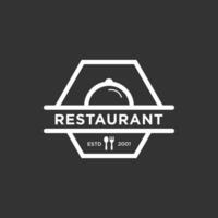 Restaurant vintage logo design template vector