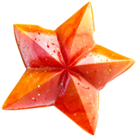 AI generated Christmas Golden Star Elements png