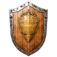 ai gerado escudo medieval visual do escudo png
