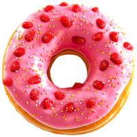 AI generated Sweet Red donut png