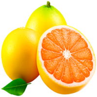 AI generated Citrus with pomelo and lemon png