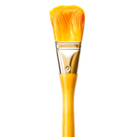 ai generiert golden Farbe Bürste png