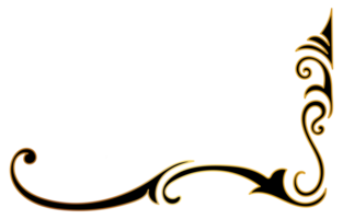 ouro vintage barroco canto enfeite retro padronizar Antiguidade estilo acanto. decorativo Projeto filigrana caligrafia. você pode usar para Casamento decoração do cumprimento cartão e laser corte. png