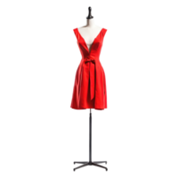 AI generated Party dresses mannequin with stand isolated on transparent background png