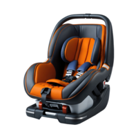 AI generated Baby safety car seat isolated on transparent background png