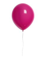 ai genererad rosa ballong isolerat på transparent bakgrund png