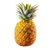 AI generated Pineapple With Green Leaves Created With Generative AI Technology png