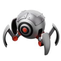 3d illustration robot teknologi spiderbot png