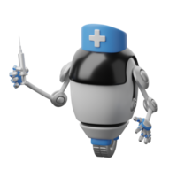 3d illustration robot teknologi robot medicinsk png