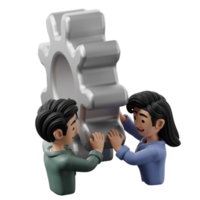 3D Illustration Business Teamwork effort png