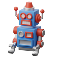 3d Illustration Roboter Technologie retro Roboter png