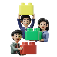 3D Illustration Business Teamwork team Building png