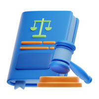 3D Illustration Law legal code png