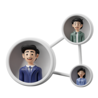 3D Illustration Business Teamwork network png