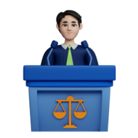 3D Illustration Law appeal png