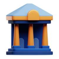 3D Illustration Law courthouse png
