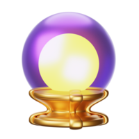 3d fantasi illustration kristall boll png