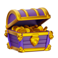 3D Fantasy Illustration treasure chest png