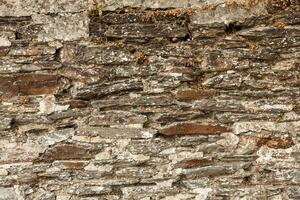 arenisca ladrillos sin costura de acera textura antecedentes. foto