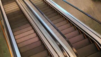 empty escalator in a shopping mall video