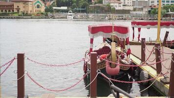 turkey istanbul 23 july 2023.Boats swaying with the waves in the sea. Istanbul video