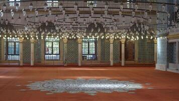 turkey istanbul 22 may 2023. interior of Eyup Sultan mosque in istanbul video