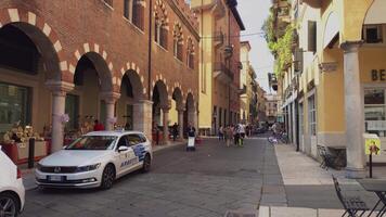 vérone Italie 11 septembre 2020 vue de piazza delle erbe dans vérone Italie video