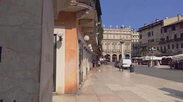 vérone Italie 11 septembre 2020 vue de piazza delle erbe dans vérone Italie video