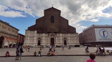 BOLOGNA ITALY 17 JUNE 2020 San petronio church in Bologna Italy video