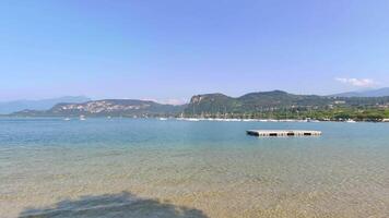 View of Garda lake in Italy from Bardolino 9 video