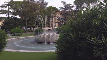 Fountain in Bra square in Verona video