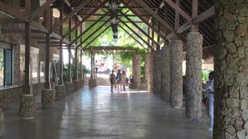 Dominican resort corridor video