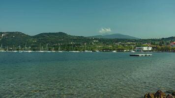 View of Garda lake in Italy from Bardolino 23 video