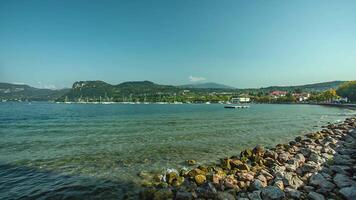 View of Garda lake in Italy from Bardolino 21 video